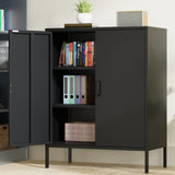 The metal storage locker, 40 inches high, comes with 2 doors and is suitable for homes, offices and T3421P312425