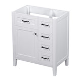 30" Bathroom Vanity without Sink, Cabinet Base Only, Bathroom Cabinet with Drawers, Solid Frame and WF321000AAK