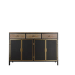 ZUN 48" Wide 4 Doors Modern Sideboard with 3 Top Drawers, Sideboard Storage Entryway Floor 03851128