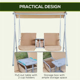 2 seats Outdoor Patio Swing Chair 29255236
