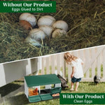 ZUN 3 Compartment Roll Out Nesting Box with Plastic Basket, Egg Nest Box Laying Box Hens 70615802