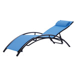 ZUN 2PCS Set Chaise Lounges Outdoor Lounge Chair Lounger Recliner Chair For Patio Lawn Beach Pool Side W41928444