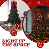 7.5 FT Artificial Christmas Tree with DIY 300 Warm White LED Lights, Hinged Xmas Pine Tree with 72285480