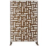 Outdoor & Indoor Privacy Metal Privacy 76" H48" W, Freestanding Decorative Privacy W465P193195