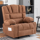 ZUN Massage Recliner Chair Sofa with Heating Vibration W1403P152417