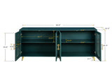 TV Stand 65 Inch TV, Wood TV Stand with Storage Cabinet & Adjustable Shelves, Media TV Console 76580036