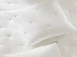 3-Piece King Cotton Embroidered Quilt Set,White B035P408348