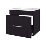 Story Floating Bathroom Vanity Set with Sink, One Drawer Wengue B128P314807