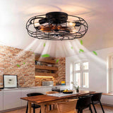 New Model 26 Inch Ceiling Fan Light With 6 Speed Remote 5 Blade Reversible DC Motor For Bedroom W2991P343762