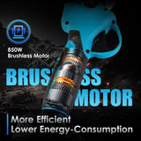 2-in-1 Electric Pruning Shear with Pole - 850W Brushless Motor, 200min Run Time, 4.5-6.3ft Extension 47093163