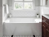 CONDRIS OPAL 60" x 32" Alcove Bathtub Acrylic Soaking Tub with Integral Apron, Right Drain, T5923P494321