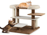 2-in-1 Cat Stairs & Tree - 4-Tier Platforms with Sisal Scratching Posts, Gray 89318685