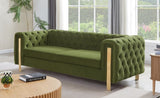 Mirod Comfy 3-seat Sofa with Tufted Back and Arm, Modern Metal Legs for Living Room N760P241405C