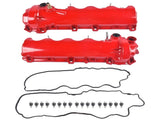 2PCS Red Aluminum Valve Covers Replacement for Ford F-150 F-250 F-350 Explorer Expedition Mustang 32779234