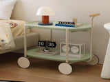 Moon storage cart Nordic Internet celebrity mobile trolley kitchen simple double storage W3318P308309