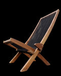 ZUN folding roping wood chair 76649356