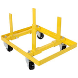 750lbs Rolling Engine Stand,Adjustable Width And Length, with 2pcs Buckle Straps,Yellow W465P276704