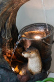 16.9x15x31.3" Decorative Brown Water Foutain with Otter Design, with Light and Pump, for Indoor and W2078138955