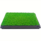 ZUN Dog Potty Training Artificial Grass Pad Pet Cat Toilet Trainer Mat Puppy Loo Tray Turf 31149552