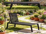 Comfortable Pool Chair,Outdoor Chaise Lounge Chair,Tanning Chair with Wheels T3971P510658
