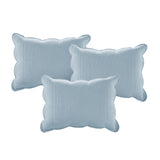 6 Piece Reversible Scalloped Edge Daybed Cover Set Blue Daybed B035P266681