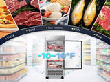 27" Commercial Freezer 23 Cu.ft with 1 Solid Door Reach-In Freezers Stainless Steel ETL Approved W2095P436595