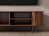 TV Stand, 47" Modern TV Console Table with Storage Compartment and Sliding Door, Gaming W2641P329199