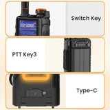 BAOFENG K5PLUS 10W Ham Radio Long Range Portable Handheld Walkie Talkies Long 74894311