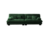 Cloud Couch 2 Seater Sofa for Living Room, Chenille 2 - Seat sofa with 2 Lumbar pillows and 2 throw 04084939