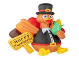 5ft 12W Turkey with Corn 7pcs LED Light Garden Turkey Decoration 05335220