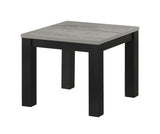 Gray Black 3-Piece Living Room Table Set Table Top Cocktail Table and Two Matching End Tables Wooden B011P244307