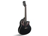 41 inch Cutawary Round Back Acoustic Guitar Spruce Top Grape Hole Black 53570421