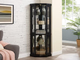 Lighted Corner Curio Cabinet - Display Case for Living Room, Antique Collectibles, Wine & Bar Glass 88585341
