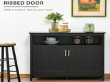 Sideboard Buffet Cabinet, Coffee Bar with 2 Doors & Adjustable Shelves, Console Table for Kitchen, 82698564