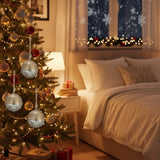 4PCS Set Christmas Hanging Ball Ornaments Wooden Decorations Festive Holiday Party Decor Xmas 30812781