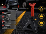 6 Ton Jack Stands, Heavy Duty Steel Car Jack Stand Pair, Adjustable Height Vehicle Support Jacks for 93813513