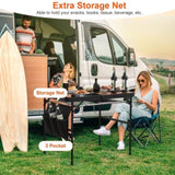 Foldable Camping Table Collapsible Picnic Aluminum Alloy Grill Stand 66LBS Max Load Height 31951334