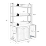 ZUN Large Cat Litter Box Enclosure Shelf Storage, Hidden Cat Washroom Furniture, Wooden Cat House W578125520