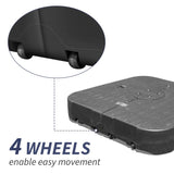 Patio Umbrella Base with Wheels, Water & Sand Filled Weighted Base for Most Cantilever Offset W1859P304037