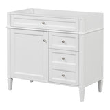 36'' Bathroom Vanity without Top Sink, Modern Bathroom Storage Cabinet with 2 Drawers and a Tip-out N710P186084K
