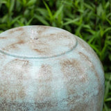 19.5x19.5x32.5" Heavy Outdoor Cement Fountain Antique Blue, Cute Unique Urn Design Water feature For W2078125234