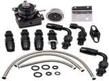 Adjustable Fuel Pressure Regulator kit 100psi Guage AN6 Fitting 07062953