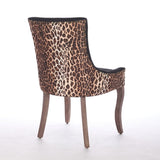 A&A Furniture,Ultra Side Dining Chair, Thickened fabric chairs with neutrally toned solid wood legs, W1143P209903