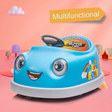 ZUN Bumper Car for Kids, 12v Dual Drive 1-6 Years Old Children's Electric Car with Pushrod Dinner Plate 32053171