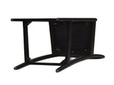 Panama 26.5" Curved Back Cane Rattan Counter Stool, Set of 2, Ebony Black Boucle B2719P238388