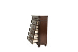 ZUN Antique Cherry / Antique Walnut Wooden 1pc Chest Of Drawers Storage Bedroom Furniture Unique Design B011P210738