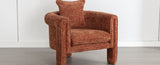 ZUN Modern Style Accent Chair Armchair for Living Room, Bedroom, Guest Room,Office,Burnt Orange WF315696AAO