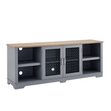 ZUN Modern Farmhouse TV Media Stand, Large Home Entertainment Console, for TV Up to 80'', with Open W1758P147679