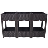 Planter Raised Beds - Elevated Planter Garden Box with Drainage Plug Raised Garden Beds for W465P187505