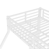 Metal Twin XL over Queen Bunk Bed for Teens and Adults,Space-Saving/Noise Reduced/No Box Spring W1580P309634